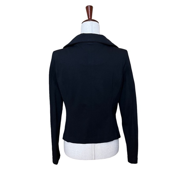 BLANK NYC Scuba Knit Moto Jacket. Revolve. Rayon Spandex Black Size M #926 - Picture 2 of 10